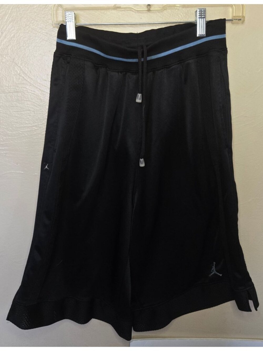 Vintage Jordan Anniversary 85-05 Black With UNC Blue Accents Basketball Shorts